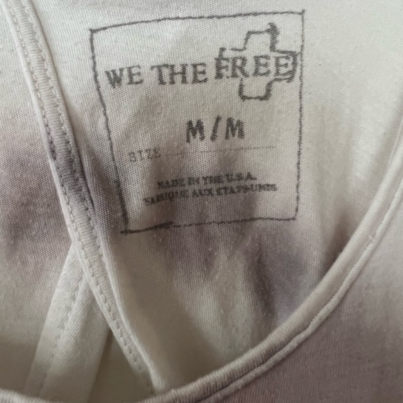 EUC Women’s We the Free by Free People open back tank top size medium - Picture 2 of 6